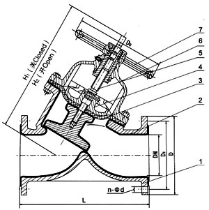 G45J直流式襯膠隔膜閥