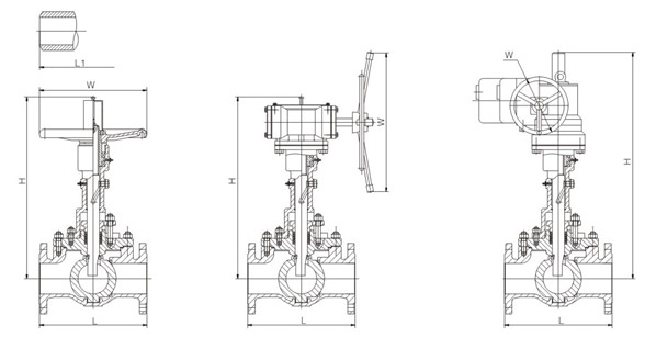 軌道球閥外形圖